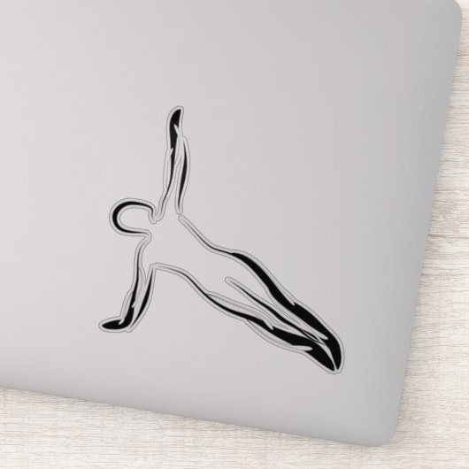 Pilates pose autocollant (Détail)
