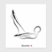 Pilates pose autocollant (Feuille)