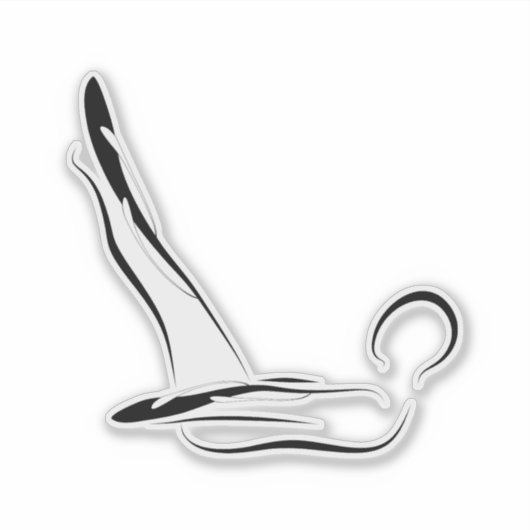 Pilates pose autocollant (Devant)