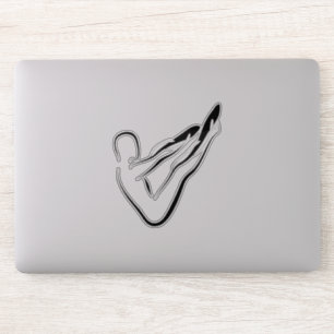 Pilates pose autocollant