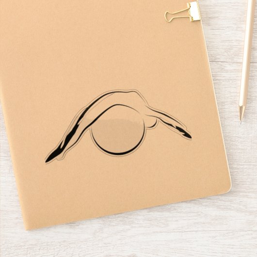 Pilates pose autocollant (Carnet)