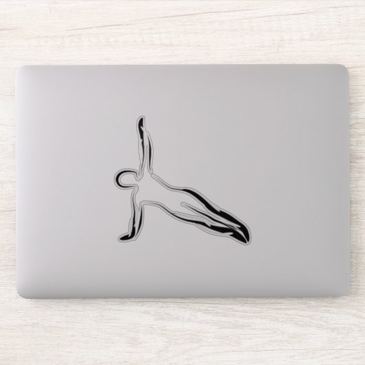 Pilates pose autocollant (Ordinateur)