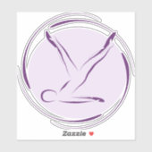 Pilates pose autocollant (Feuille)