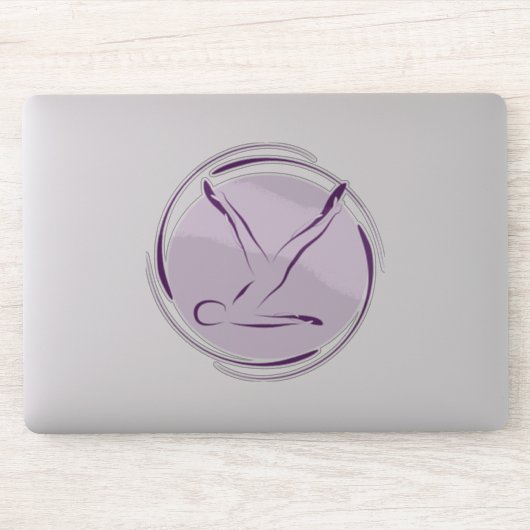 Pilates pose autocollant (Ordinateur)