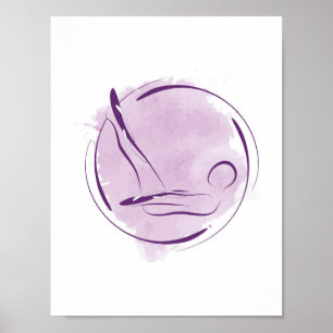 Pilates pose poster