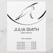 Pilates Pose Side Bend Flyer (Voorkant)