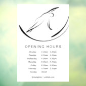 Pilates Pose Side Bend Raamsticker (Vel 3)