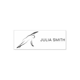 Pilates Pose Side Bend Zelfinktende Stempel