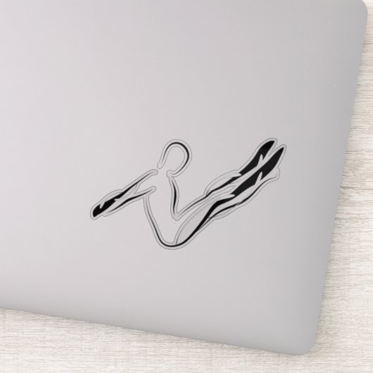 Pilates-pose sticker (Detail)