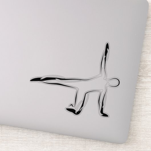Pilates pose sticker (Detail)