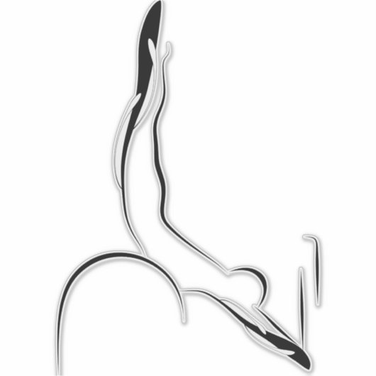 Pilates pose sticker (Voorkant)