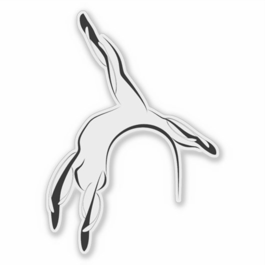 Pilates pose sticker (Voorkant)