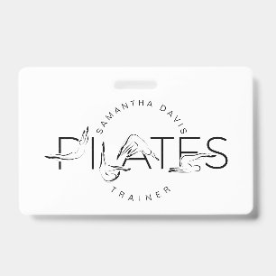 Pilates Poses in Pilates Woord Badge