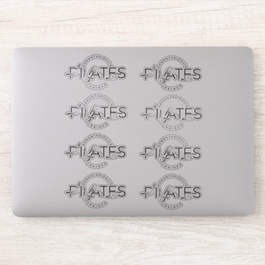Pilates Poses in Pilates Word Sticker (Computer)