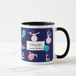 Pilates pour la tasse de Winelovers, pourpre