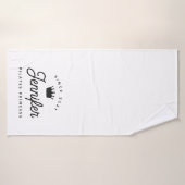 Pilates Princess Simple Modern Chic (Serviette de bain)