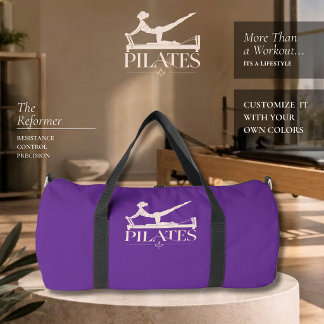 Pilates Reformer-Paars en Bleek Roze Plunjezak