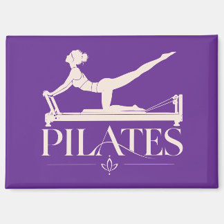 Pilates Reformer Paars en Lichtroze Magneet