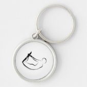 Pilates Rocking pose - Mat Sleutelhanger (Voorkant)