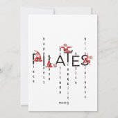 Pilates Santa Reformer Christmas Feestdagenkaart (Achterkant)