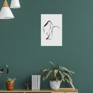 Pilates Schorpioen pose - laddervat Poster