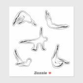 Pilates Scrapbook Stationery Stickers (Vel)