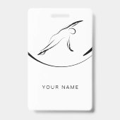 Pilates Side Bend Pose Badge (Back)