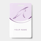 Pilates Side Bend Pose | Kleur Badge (Back)