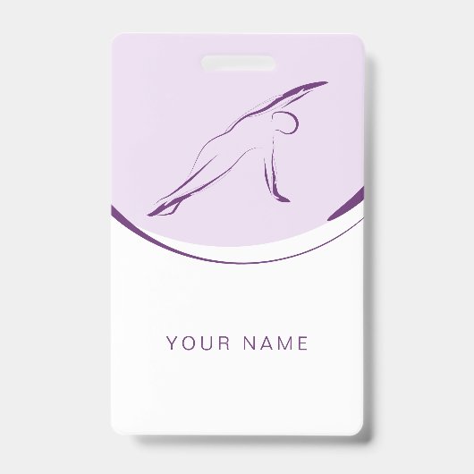 Pilates Side Bend Pose | Kleur Badge (Front)