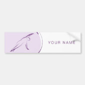 Pilates Side Bend Pose | Kleur Bumpersticker (Voorkant)