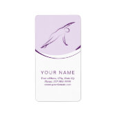 Pilates Side Bend Pose | Kleur Etiket (Voorkant)