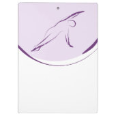 Pilates Side Bend Pose | Kleur Klembord (Achterkant)