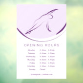 Pilates Side Bend Pose | Kleur Raamsticker (Vel 3)