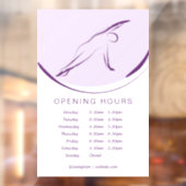 Pilates Side Bend Pose | Kleur Raamsticker (Vel 2)