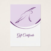 Pilates Side Bend Pose | Kleur Visitekaartje (Voorkant)