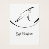 Pilates Side Bend Pose Visitekaartje (Voorkant)