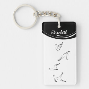 Pilates stelt sleutelhanger