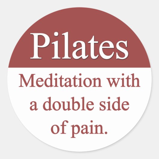 Pilates Sticker (Voorkant)