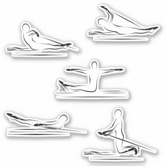 Pilates Stickers Papier à lettres (Devant)