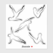 Pilates Stickers Papier à lettres (Feuille)