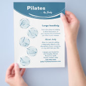 Pilates studio flyer (Hand)