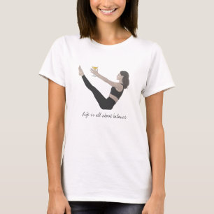 Pilates TShirt Teaser Life gaat over evenwicht