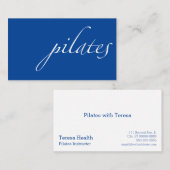 Pilates Visitekaartje (Voorkant / Achterkant)
