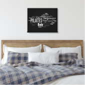 PILATES Woorden Canvas Afdruk (Insitu (Slaapkamer))