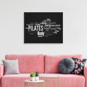 PILATES Woorden Canvas Afdruk (Insitu (Woonkamer))