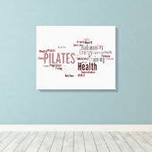 PILATES Woorden Canvas Afdruk (Insitu (Houten vloer))