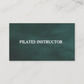 Pilates Yoga Instructeur Carte de visite enseignan (Devant)