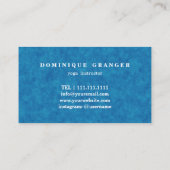 Pilates Yoga Instructeur Carte de visite enseignan (Dos)