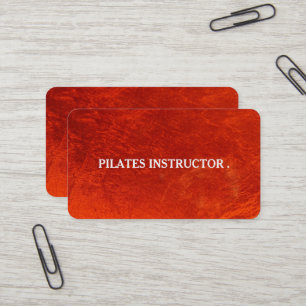Pilates Yoga Instructeur Leraar Visitekaartje
