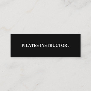 Pilates Yoga Instructor Leraar Mini Visitekaartje